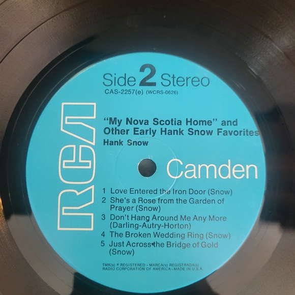 Hank Snow My Nova Scotia Home LP Record Album Vinyl - Picture 8 of 8